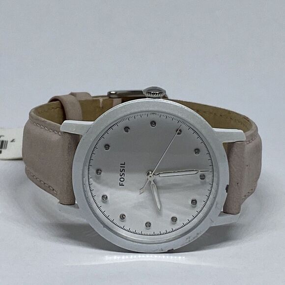 Fossil Neely ES4399 Women's Pink Leather Analog White Dial Quartz Watch XR582 - Picture 7 of 12
